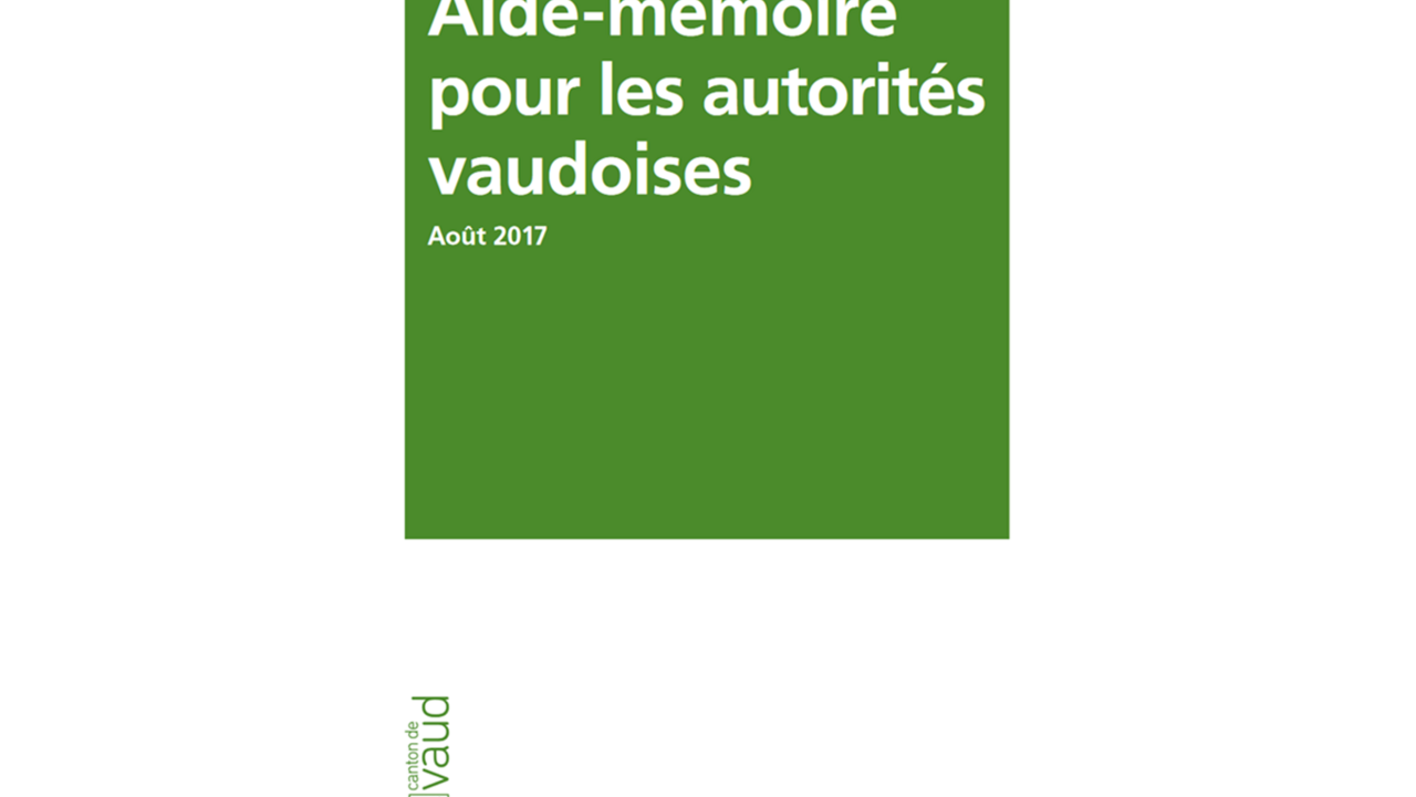 Aide-mémoire - Actualités - Canton Communes