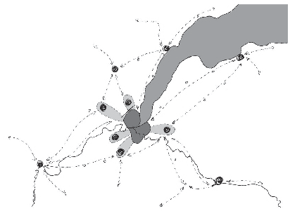 Le schéma d’agglomération 2007, développements à partir du cœur d’agglomération le long des axes forts de transports publics (PAFVG 2007)