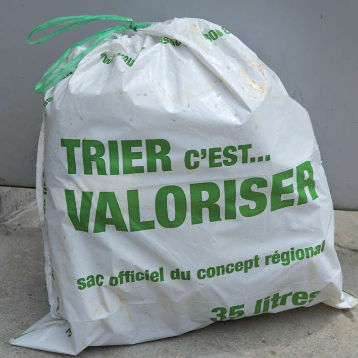 Sac poubelle taxé qui sera introduit dans plusieurs régions du canton dès le 1er janvier 2013