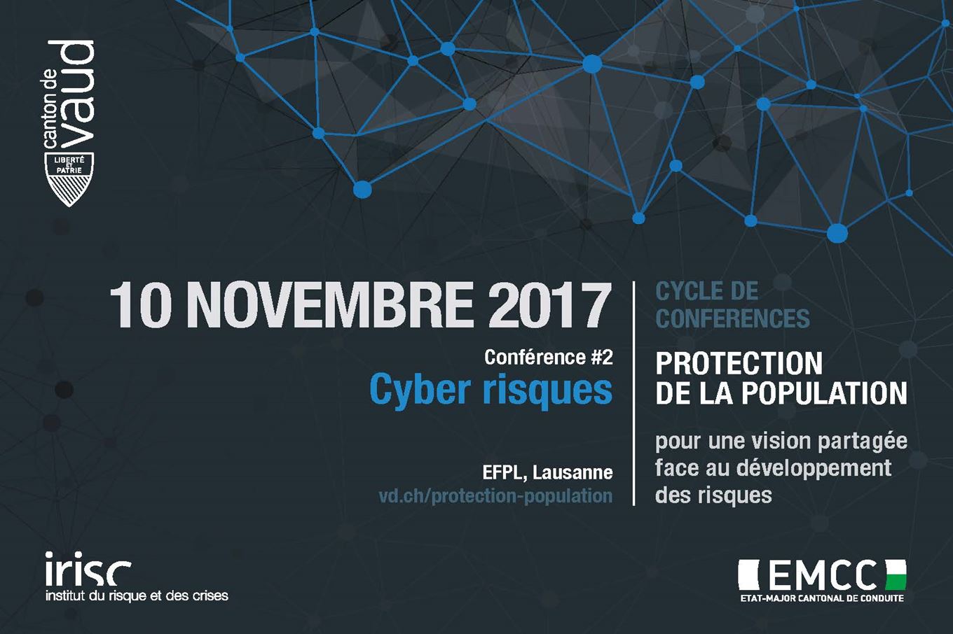 Affiche de la conférence sur les Cyber-risques