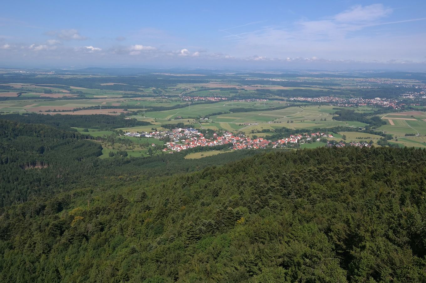 Photo d'illustration d'une vue aérienne d'un paysage de campagne