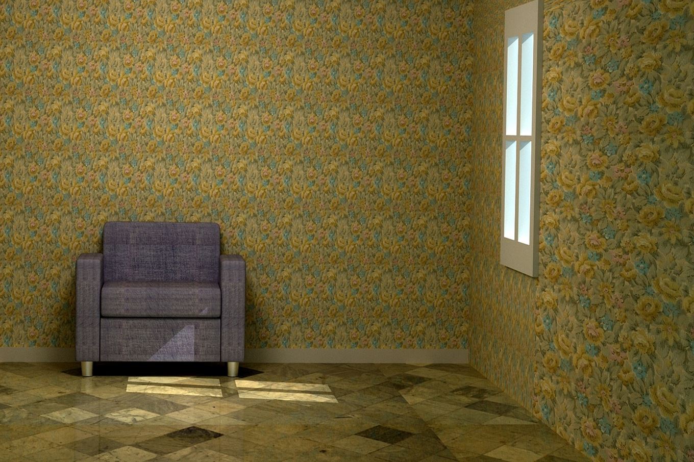 Photo d'illustration d'un fauteuil dans un appartement vide
