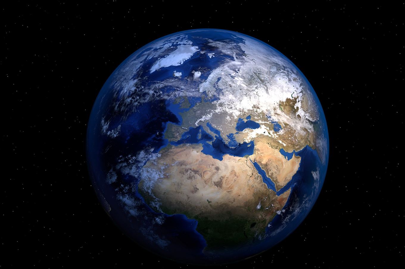 Notre planète terre vue depuis l'espace