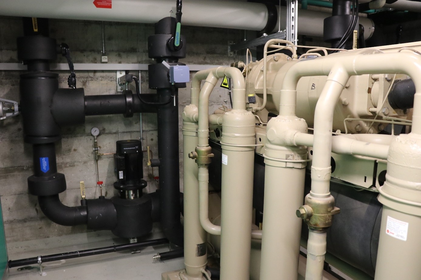 Installation avec fluides réfrigérants
