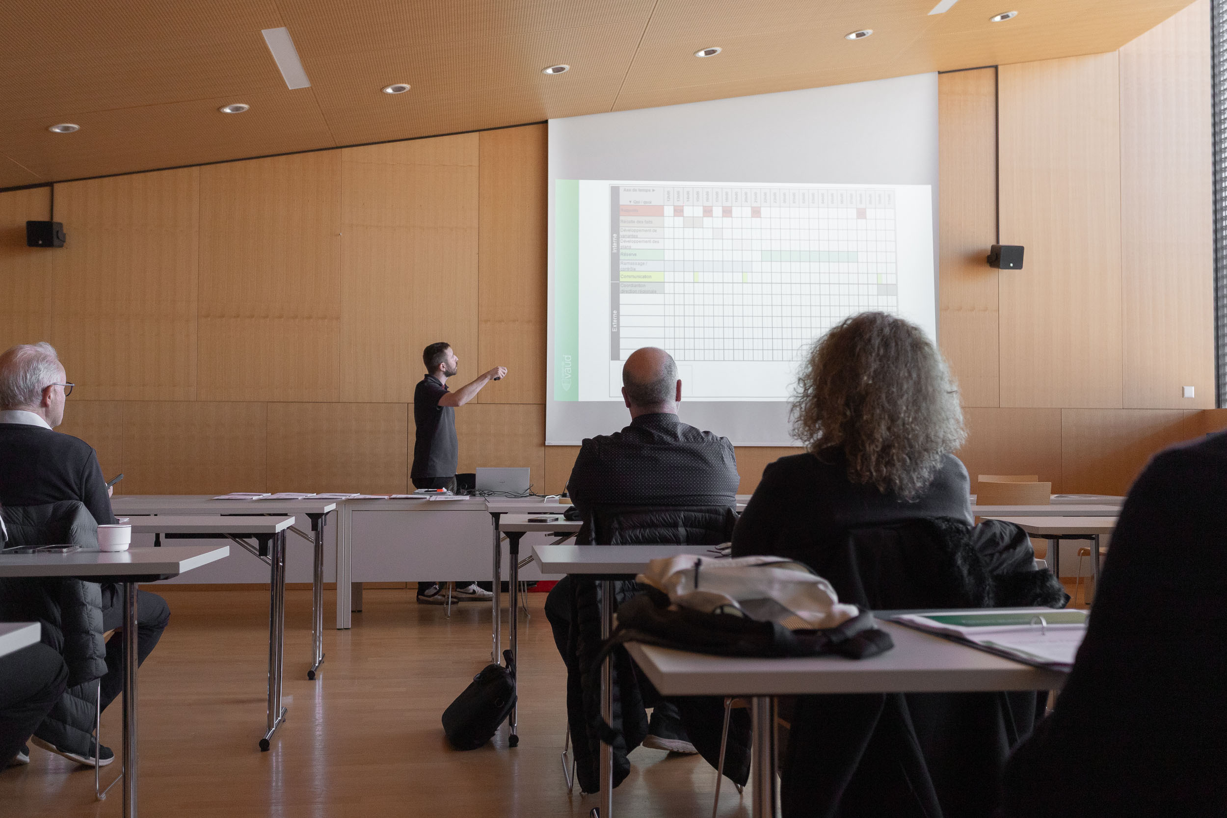 Formation à la gestion de crise pour des communes vaudoises, le 27 novembre 2025 à Haute-Morges.